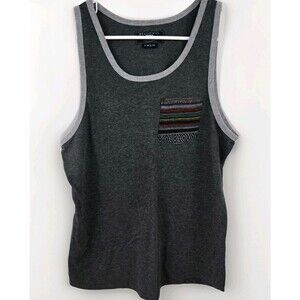 Beautiful Giant - Southwest Aztec Pocket - Cotton Blend Tank Top Shirt Mens Sz L